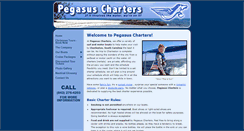 Desktop Screenshot of pegasuscharters.com