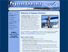 Tablet Screenshot of pegasuscharters.com